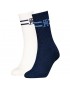 Γυναικείες Κάλτσες Tommy Hilfiger 701229864-002 TH WOMEN SOCK 2P MONOGRAM, ΜΠΛΕ-ΑΣΠΡΟ